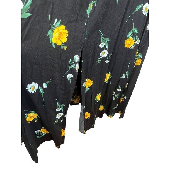 Torrid Dress 1X Black Floral Tropical Feminine Whimsygoth Lace 80s Retro Boho - Picture 7 of 16